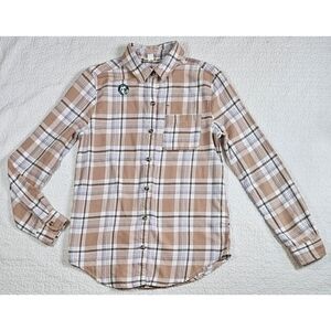 NWT Aeropostale Long Sleeve Flannel Plaid Button Down Shirt